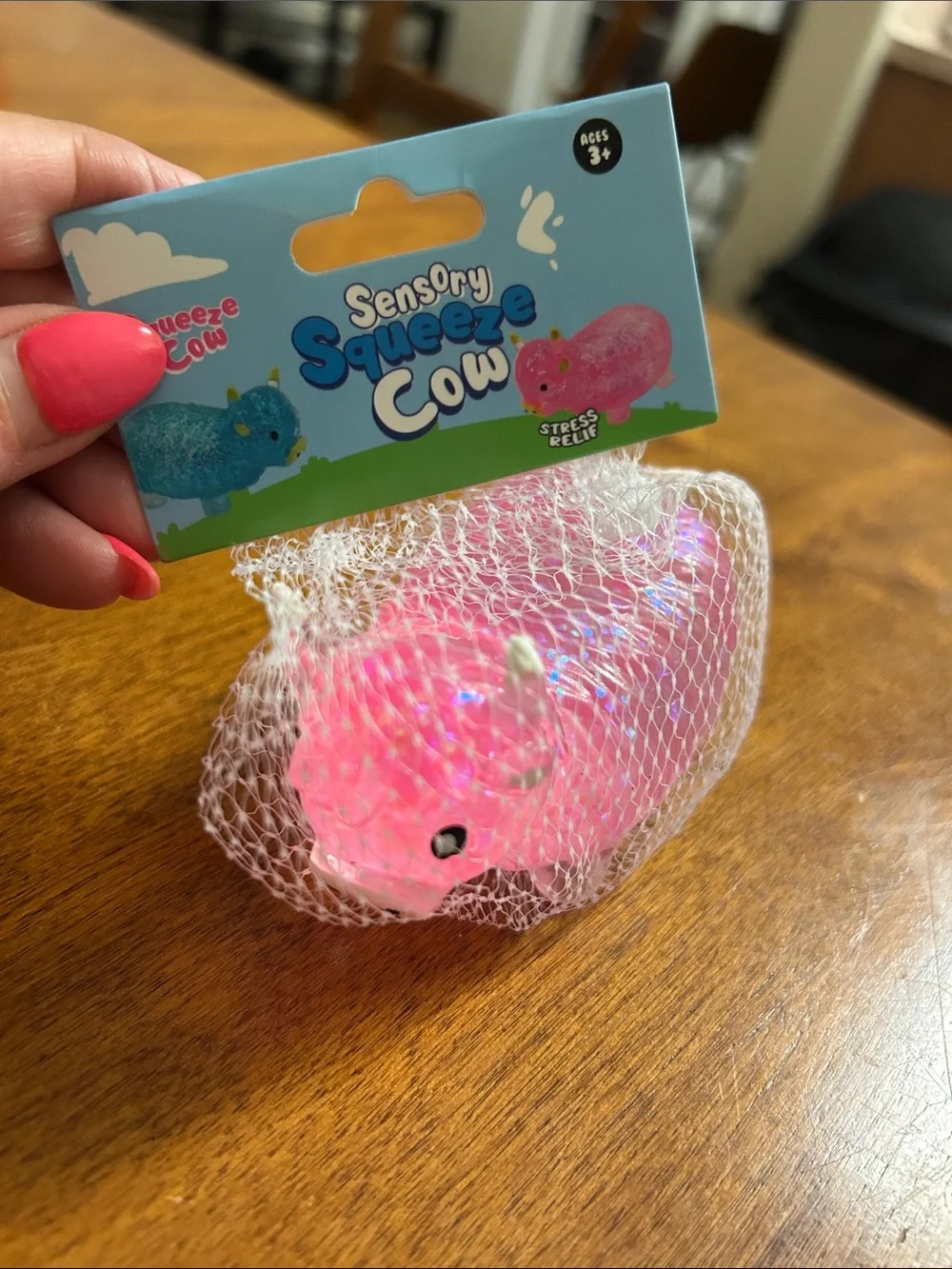 Sparkling Pink Cow Squishy